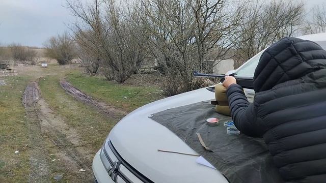 Пневматическая винтовка Hatsan Striker Edge стрельба на 40 метров .Обзор пуль смотреть онлайн