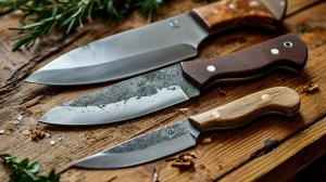 Сравнение бушкрафт ножей по кухне. Просто нож, нож якутского типа от Златонож, Mike Stuart от Beaver