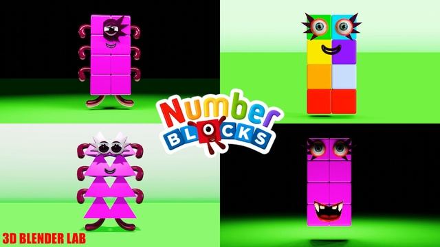 NUMBERBLOCKS Every Fan Design Quadparison | 3D Blender Lab смотреть онлайн