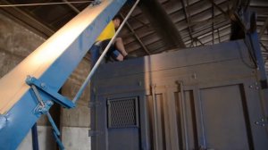 Зернометатель ПЗМ-170 загрузка зерновоза подсолнечником