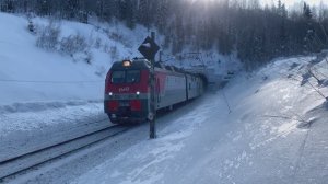 Зимняя поездка на перегон "Щетинкино - Кошурниково" - Трасса "Абакан - Тайшет" | Железная дорога