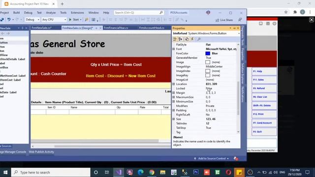 Accounting Project Part 10 New Sale Form Designing