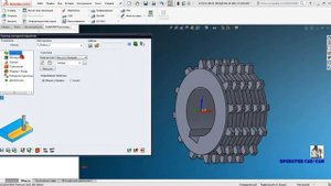 Фрезеровка Многорядной звездочки 4 axis в SolidCAM2017 ! Полная обработка!