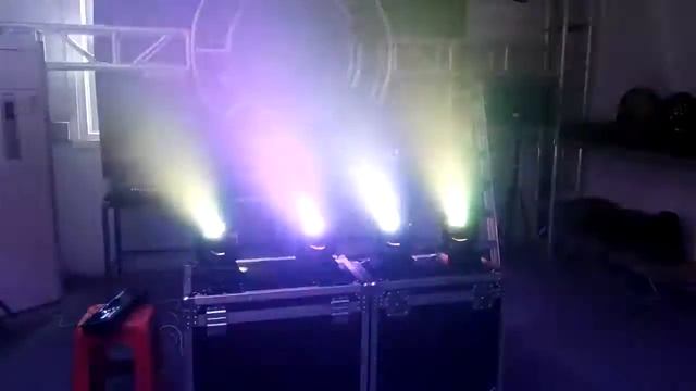 Mini Flip Double Face Two Sides 4in1 RGBW 4*10w Wash + 10w Beam LED Moving Head смотреть онлайн