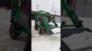 Уборка снега ЧТЗ Уралец Т-0.2-03, Вологда