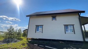 Обзор двухэтажного каркасного дома 7х9 м по проекту ДК-192 в д. Шайдурово