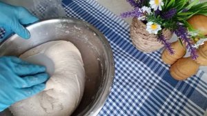 хлеб на закваске ароматный из двух сортов муки