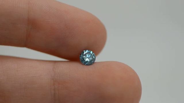 P-2246M53 Round Shape 0.45 Carat Fancy Vivid Blue SI2 Natural loose diamond смотреть онлайн