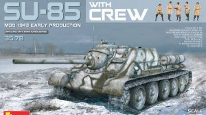 Распаковка MiniArt 1/35 35178 Su-85 mod. 1943 early