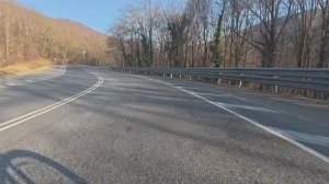 2025-03-09  Геленджик. Спуск с Михайловского перевала в сторону села Возрождение.  Велопоездка.