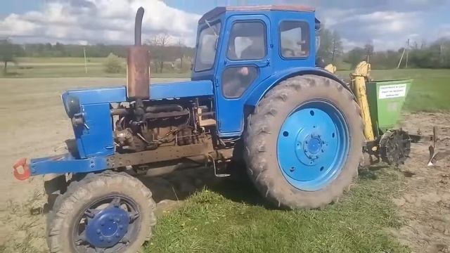 Посадка картошки трактором т40 смотреть онлайн