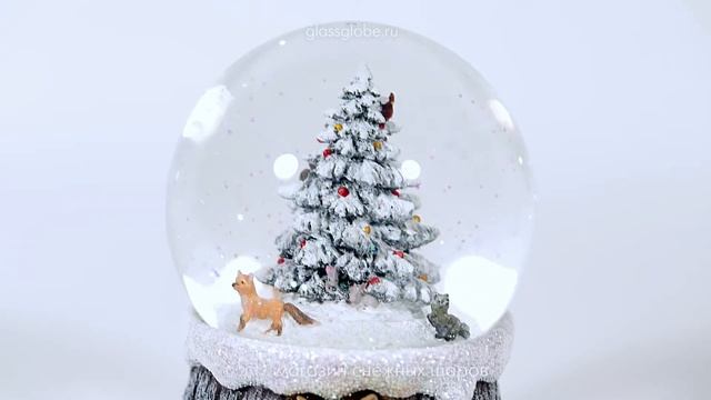 Снежный шар "Лисята" смотреть онлайн