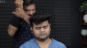 ASIM Barber Head Massage And Ear Massage Therapy With Neck Crack And Ear Crack asmr