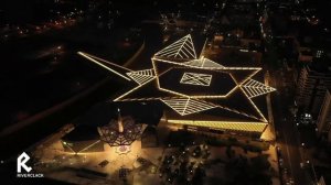 Кровельная система Риверклак на объекте ГРОЗНЫЙ МОЛЛ, г. Грозный. НОЧЬ!!!.