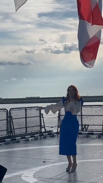 «Седая ночь» на воде Алиса Супронова | ВМФ 2023 #music #singer #седаяночь
