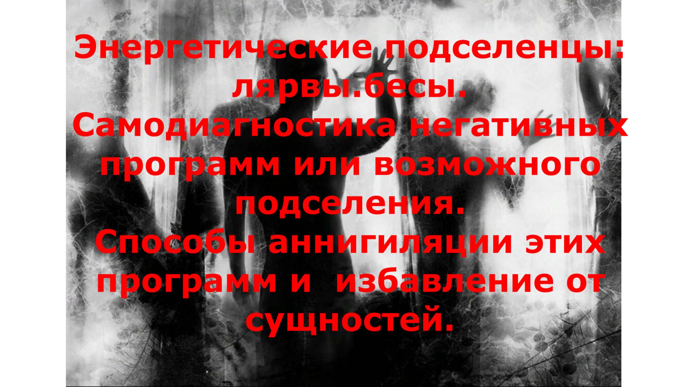 Энергетические подселенцы. Виды. Диагностика. Очистка.
