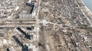 Мариуполь вид с воздуха. 23 марта 2022 года