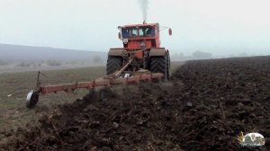 Кировец К701 Пахота люцеры и подсолнечника!Рев двигателья ЯМЗ-240 V-12