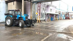 Постановка на рельсы маневрового тягача РЕТРАК-1221