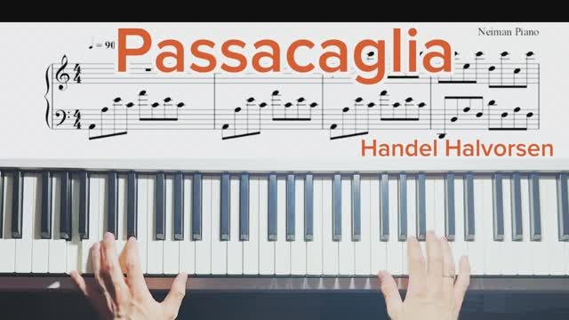 КРАСИВАЯ МЕЛОДИЯ НА ПИАНИНО 🎹 "Passacaglia" – Handel Halvorsen 🎹 + Ноты PDF