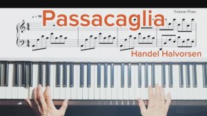 КРАСИВАЯ МЕЛОДИЯ НА ПИАНИНО 🎹 "Passacaglia" – Handel Halvorsen 🎹 + Ноты PDF