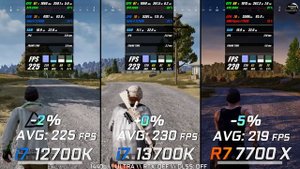 Intel i7 12700K vs i7 13700K vs Ryzen 7 7700X // Test in 8 Games //1440p
