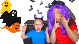 Демьян и Лариса нашли подарки к Хэллоуин