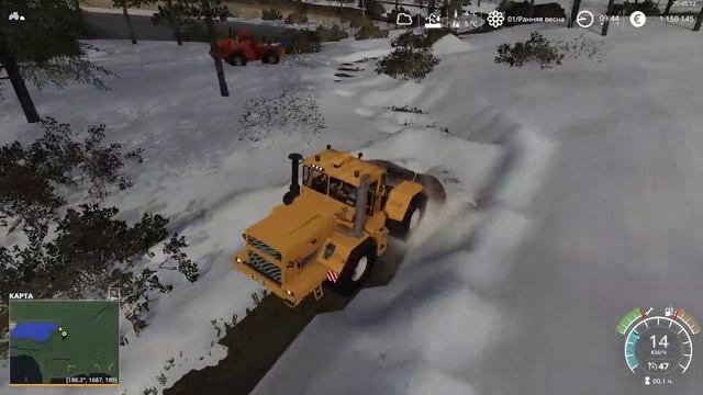 фс 19 бьём дорогу на карьер трактор СССР К 700А кировец смотреть онлайн