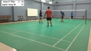 Badminton, 29-02-2020, Victor P / Piter VS Ingrid / Victor M