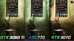 RTX 3060 Ti vs Intel Arc 770 vs RTX 3070 / Test in 7 Games / Benchmark / 1440p