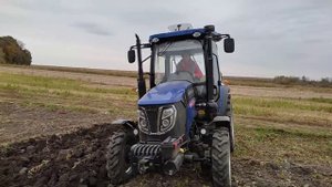 lovol 504 оранка плугом 3-35.
