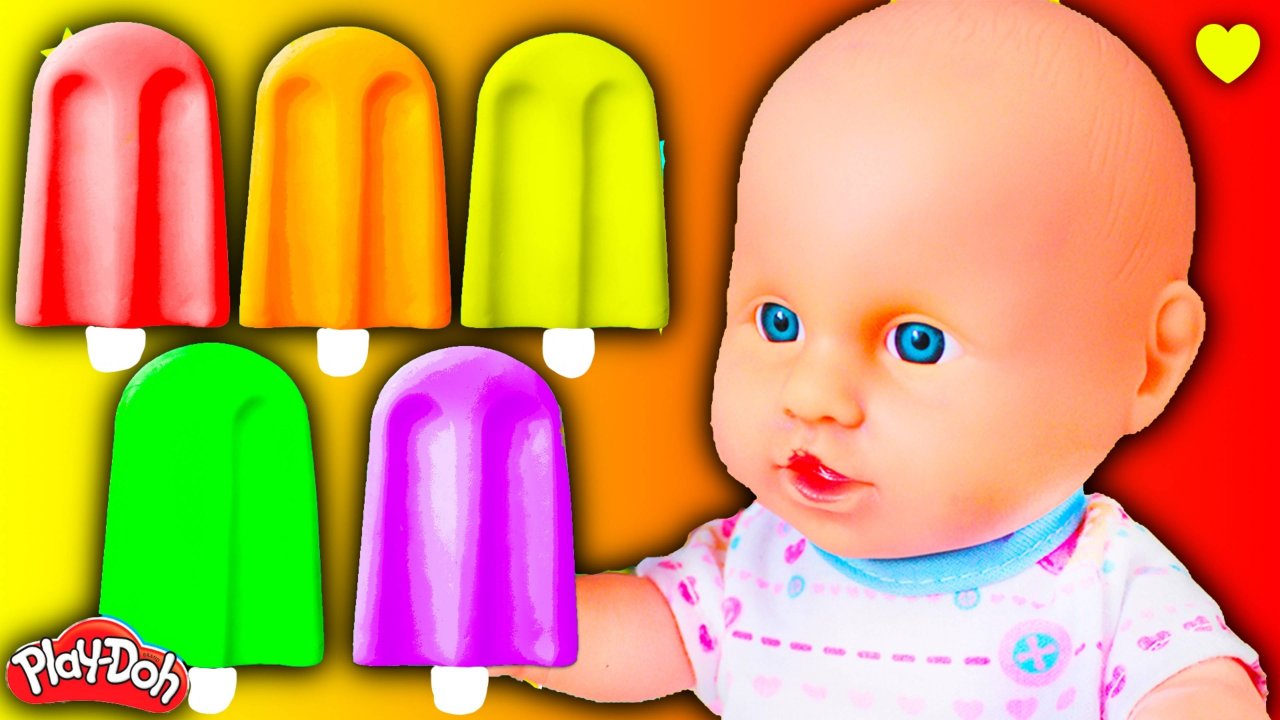 Куклы Пупсики Учим цвета Пластилин Плей До Игрушки Развивающие видео для Детей