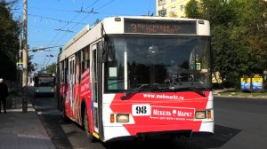 Троллейбус Ярославля Тролза-5275.07 «Оптима» борт. №98 маршрут 3 на остановке "Полиграфкомбинат"