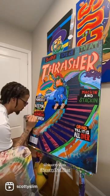 Scotty Did That : Thrasher Magazine painting смотреть онлайн