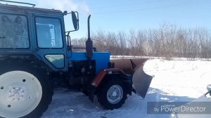 Запуск МТЗ 82 с турбиной в -17, без подогрева.