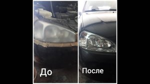 полировка фар + керамика на фары