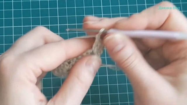 Простой двухсторонний узор крючком | Попетельно