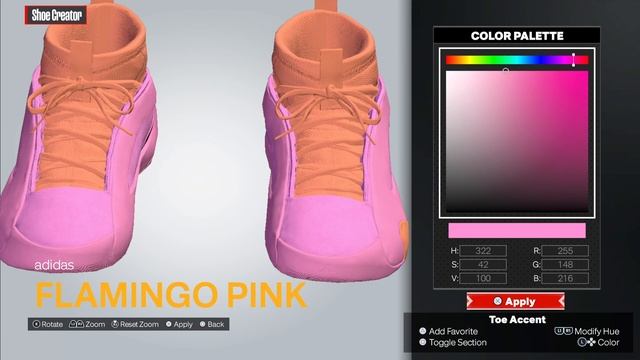 2K24 Shoe Creator:  adidas Harden Vol. 8 “Flamingo Pink” смотреть онлайн