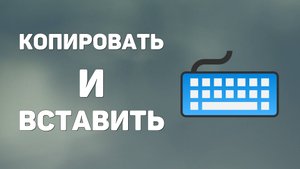 Как на клавиатуре копировать и вставить, быстро и просто
