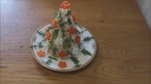 Салат НОВОГОДНЯЯ ЁЛКА Салат с крабовыми палочками на новогодний стол