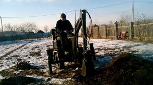 Мой самодельный минипогрузчик + экскаватор