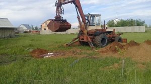 Работа грейферного погрузчика