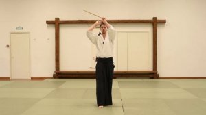 айкидо. базовые движения с дзе - шомэн учикоми ｜ aikido. JO bas