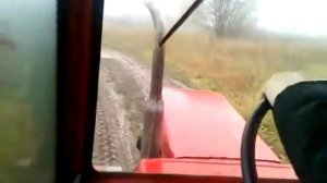 Едем домой на тракторе т-25