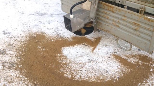 Испытание пескоразбрасывателя ПР1200 смотреть онлайн