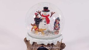 Музыкальный снежный шар "Зимний день"