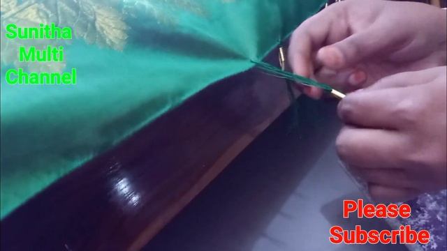 How to makeing simple saree Kuchulu. Saree Kuchulu in Telugu. смотреть онлайн