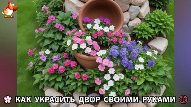 Как украсить двор дома фото идеи (208) 🏡 для дачи и сада своими руками 🌷🪻🌺💮