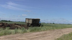 вывоз навоза тракторами МТЗ Беларус 1221 2