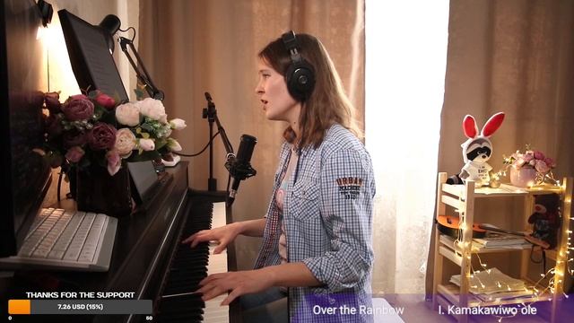 🇺🇸 🎞️✂️🎼🎹🎤👩🔊 2025 03 05 Over the Rainbow (I Kamakawiwo`ole) [Pianistka Katrine] (songs)